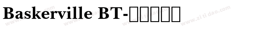 Baskerville BT字体转换